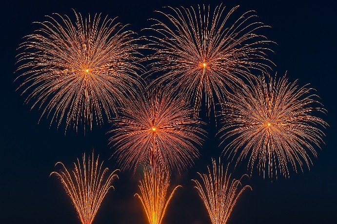 花火のイメージ写真 Image Photo of Fireworks