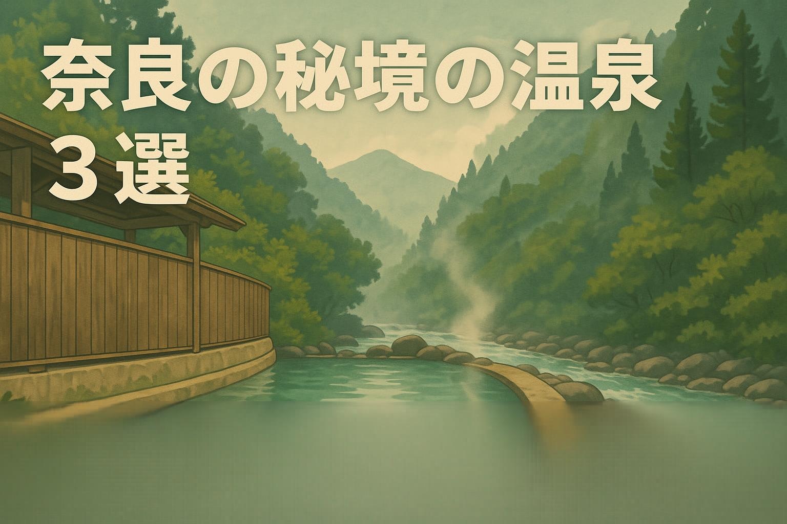 奈良の秘境の温泉3選のトップページ Top Page Three Hidden Hot Springs in Nara